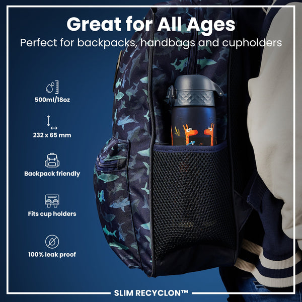 Recyclon Wasserflasche, Giraffen-Design, 500 ml