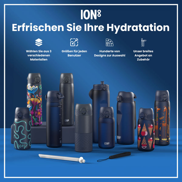 Reisebecher aus Stahl, Aschemarine, 360 ml