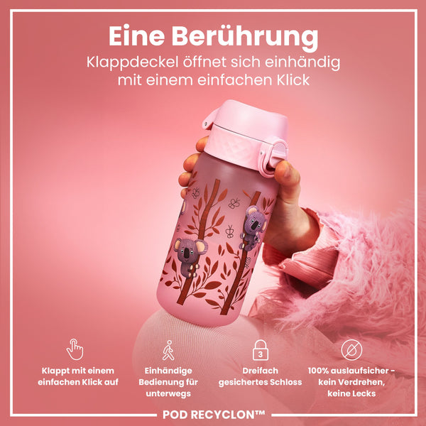 Recyclon Wasserflasche, Koala-Design, 350 ml