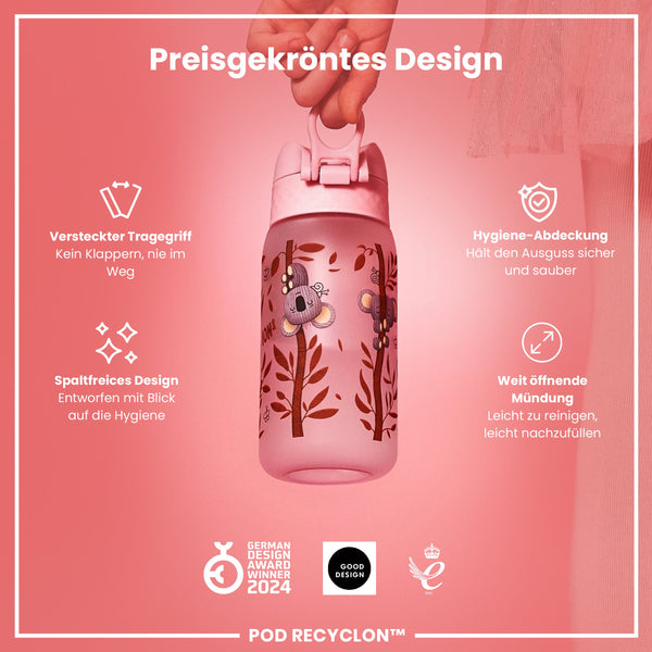 Recyclon Wasserflasche, Koala-Design, 350 ml