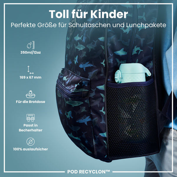 Recyclon Wasserflasche, Krokodil-Design, 350 ml