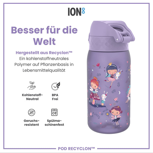 Recyclon Wasserflasche, Feen-Design, 350 ml