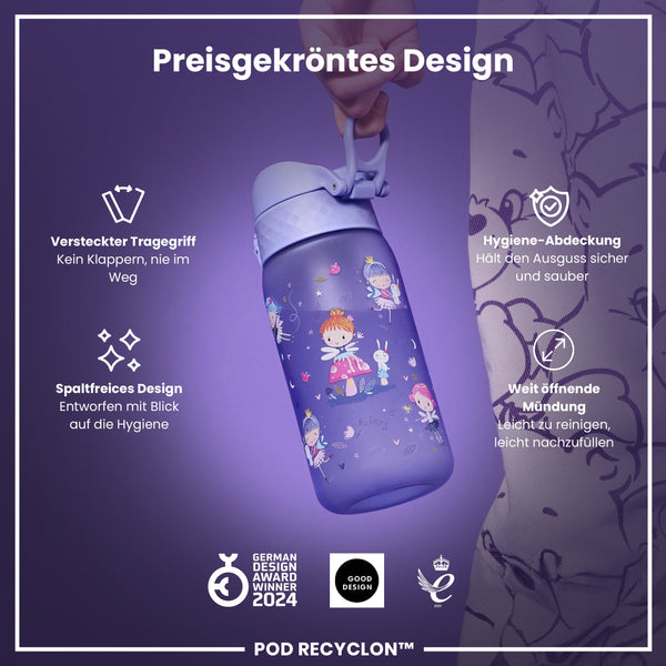 Recyclon Wasserflasche, Feen-Design, 350 ml