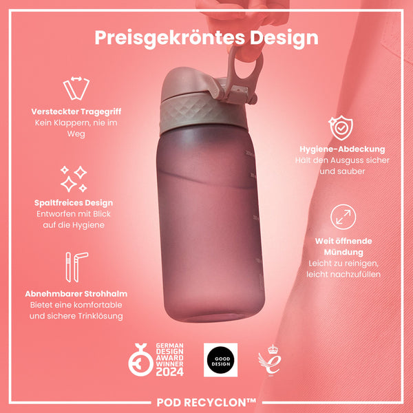 Recyclon Wasserflasche, Grau, 350 ml