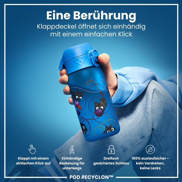 Recyclon Wasserflasche, Katzen, 350 ml