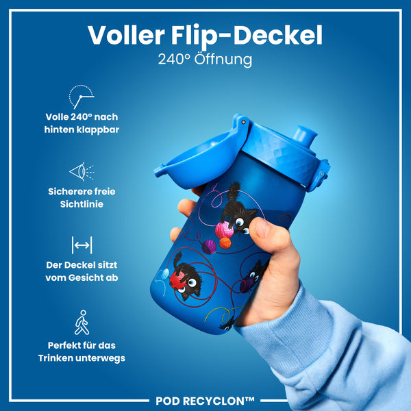 Recyclon Wasserflasche, Katzen, 350 ml