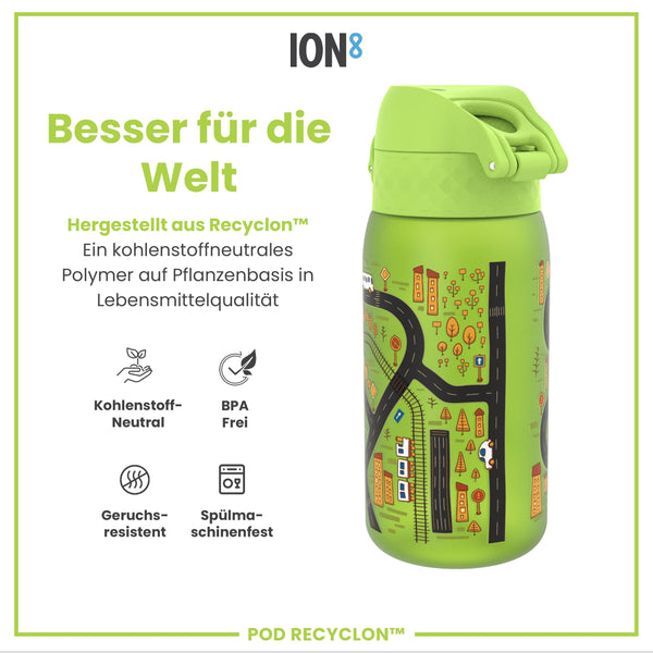 Recyclon Wasserflasche, Auto-Design, 350 ml