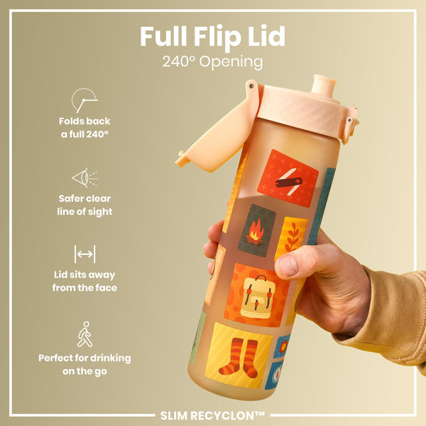 Recyclon Wasserflasche, Camping-Design, 500 ml