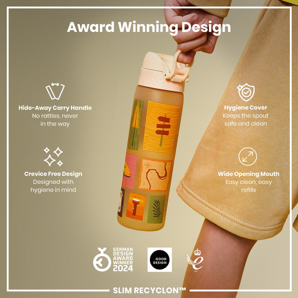 Recyclon Wasserflasche, Camping-Design, 500 ml