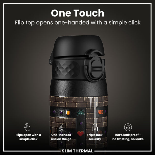 Isolierte Edelstahl-Wasserflasche, Gamer, 500 ml