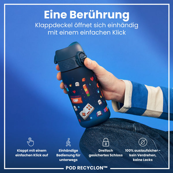 Recyclon Wasserflasche, Gamer, 350 ml
