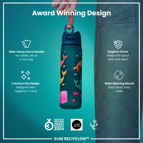 Recyclon Wasserflasche, Wale, 500 ml