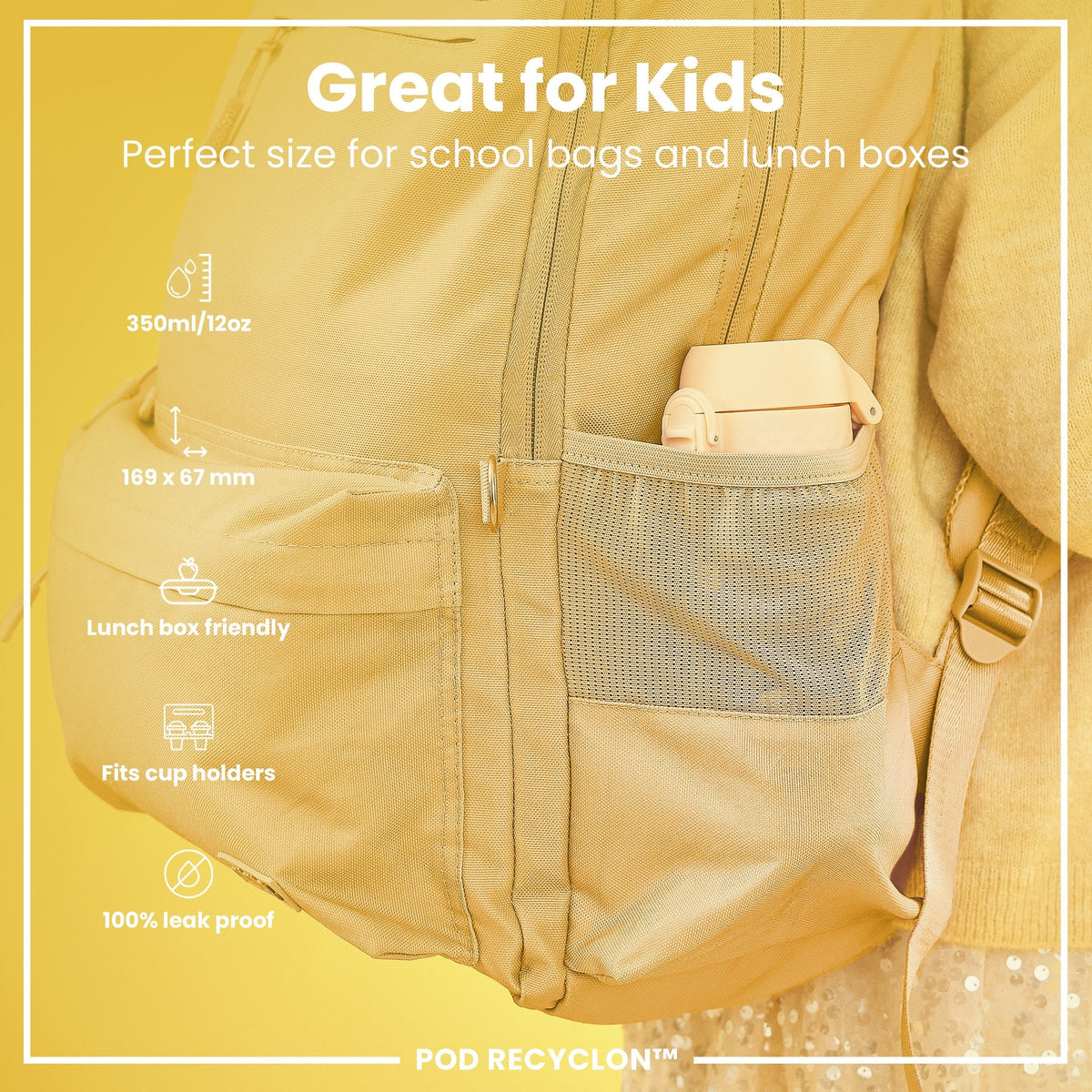 Recyclon Wasserflasche, Das Leben der Käfer, 350 ml