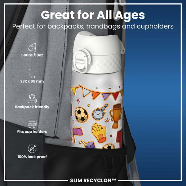 Recyclon Wasserflasche, Fu§ball, 500 ml