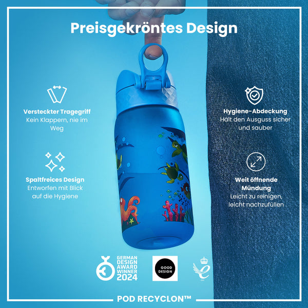 Recyclon Wasserflasche, Meeresschildkröte, 350 ml