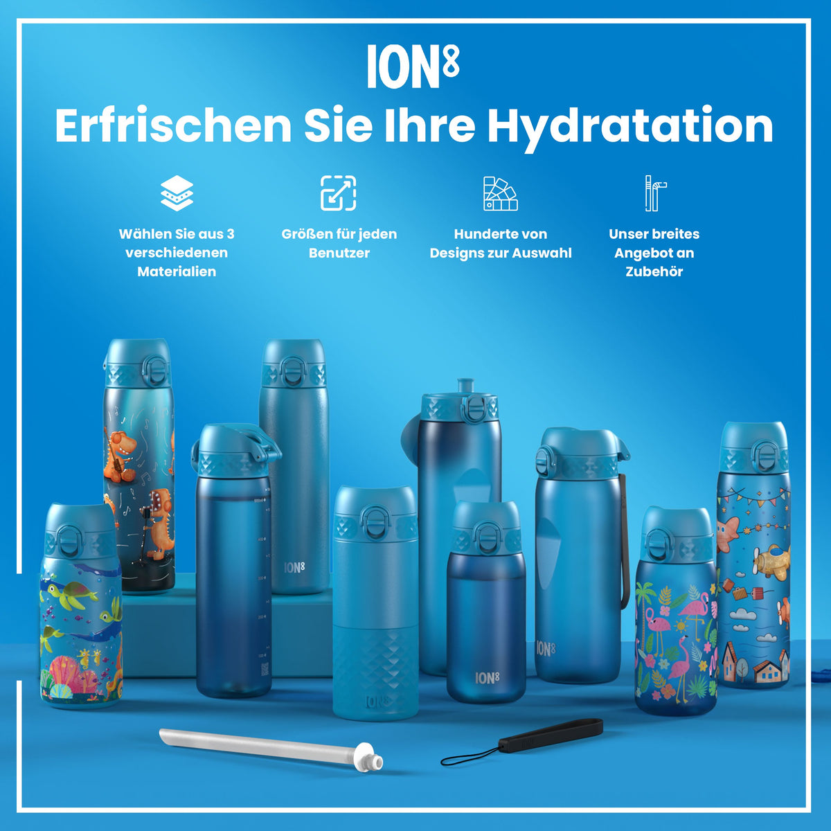 Recyclon Wasserflasche, Meeresschildkröte, 350 ml