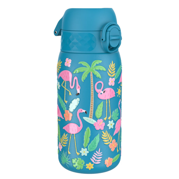 Leichte Edelstahl-Wasserflasche, Flamingos, 400 ml