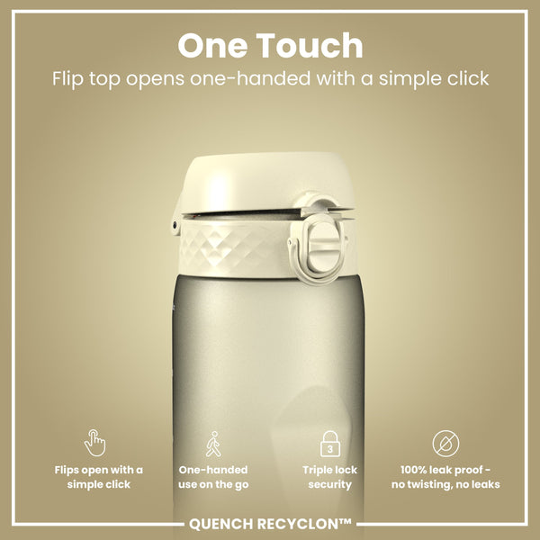 Recyclon-Wasserflasche, Cremig Weiß, 1 L