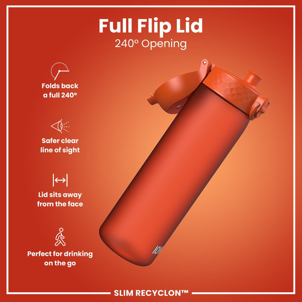 Recyclon Wasserflasche, Herzorange, 500 ml