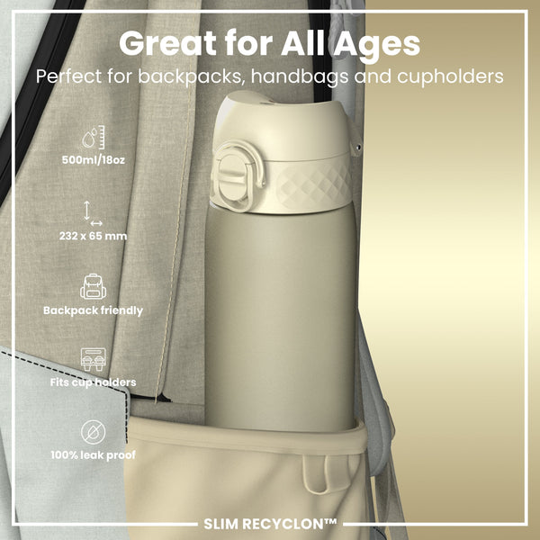 Recyclon Wasserflasche, Creamy White, 500 ml