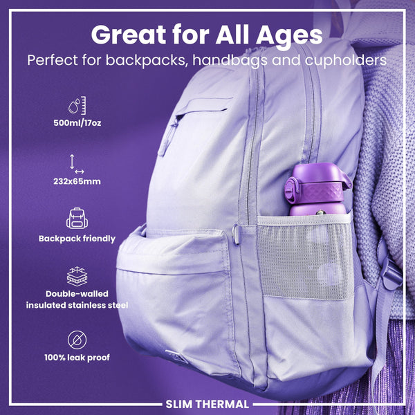 Isolierte Edelstahl-Wasserflasche, Prinzessin, 500 ml