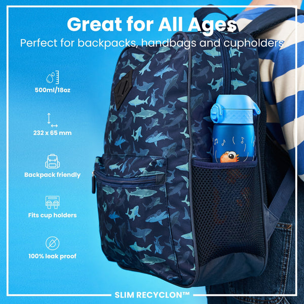 Recyclon Wasserflasche, Dino-Band, 500 ml