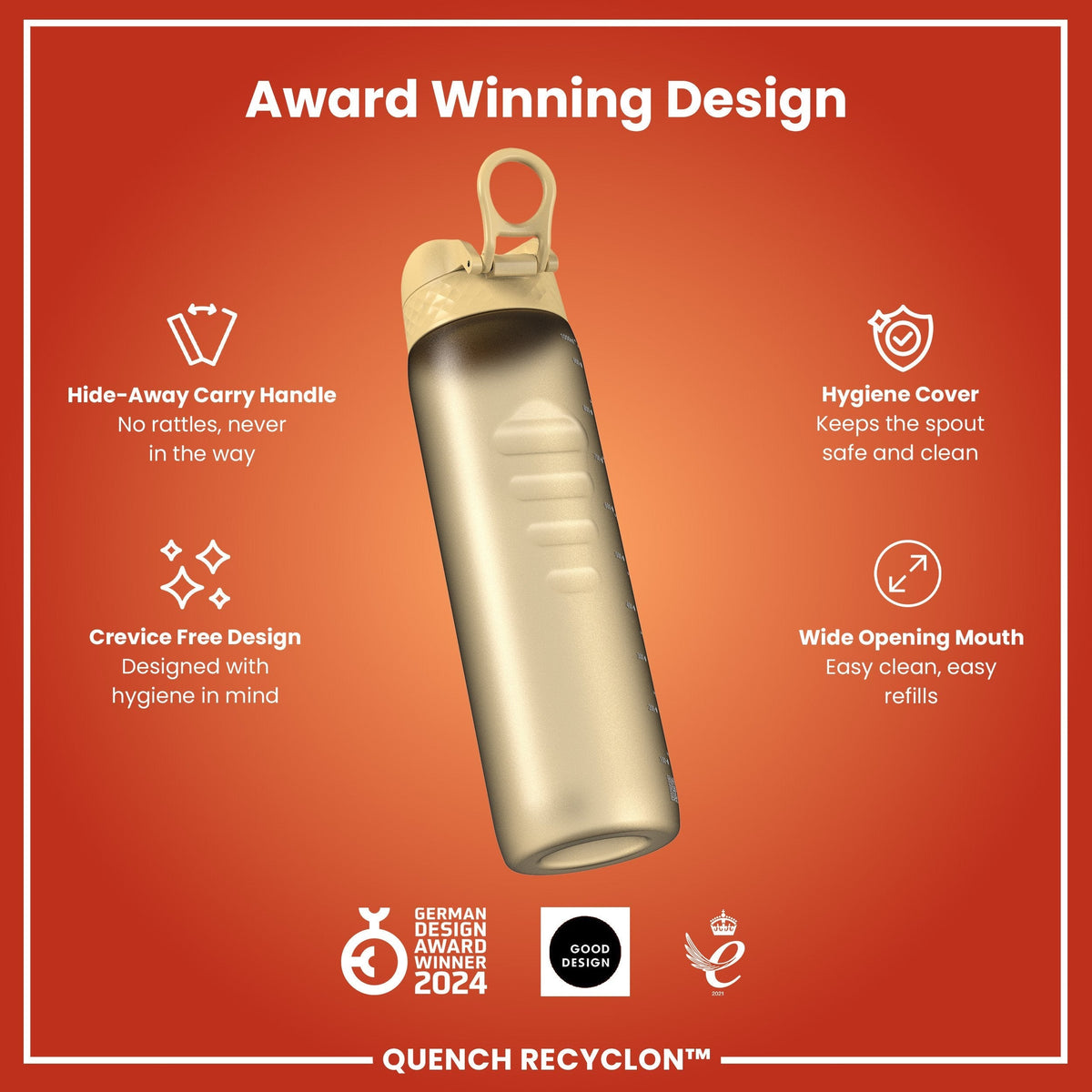 Recyclon-Wasserflasche, Wüste, 1 L