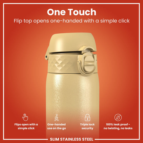 Leichte Edelstahl-Wasserflasche, Desert, 600 ml