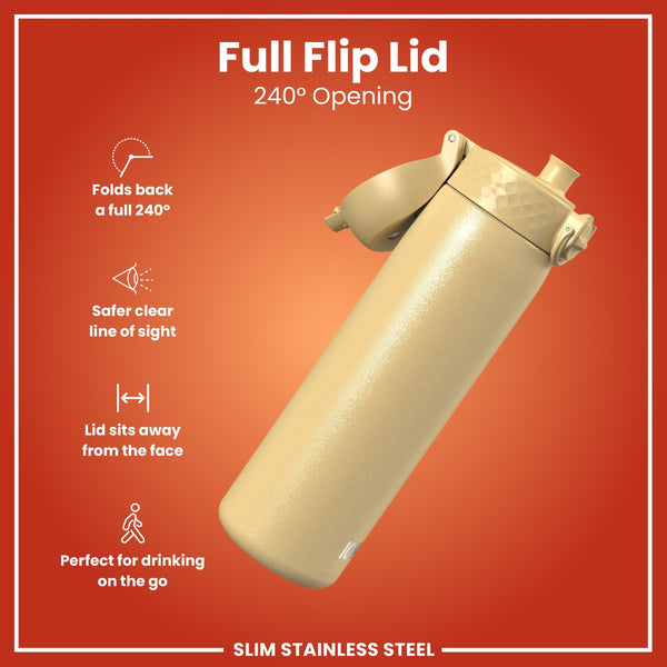 Leichte Edelstahl-Wasserflasche, Desert, 600 ml