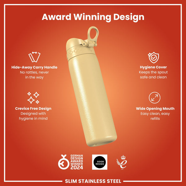 Leichte Edelstahl-Wasserflasche, Desert, 600 ml