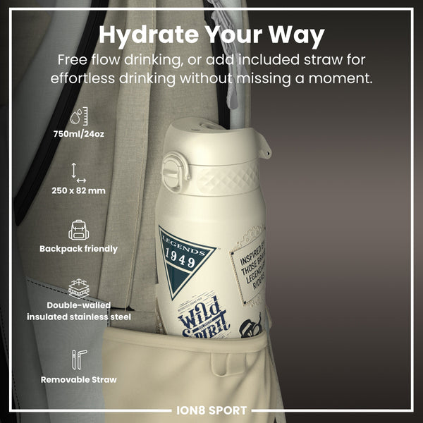 MotoGP x ION8 Isolierte Edelstahlflasche – MotoGP Classic Legends, 750 ml