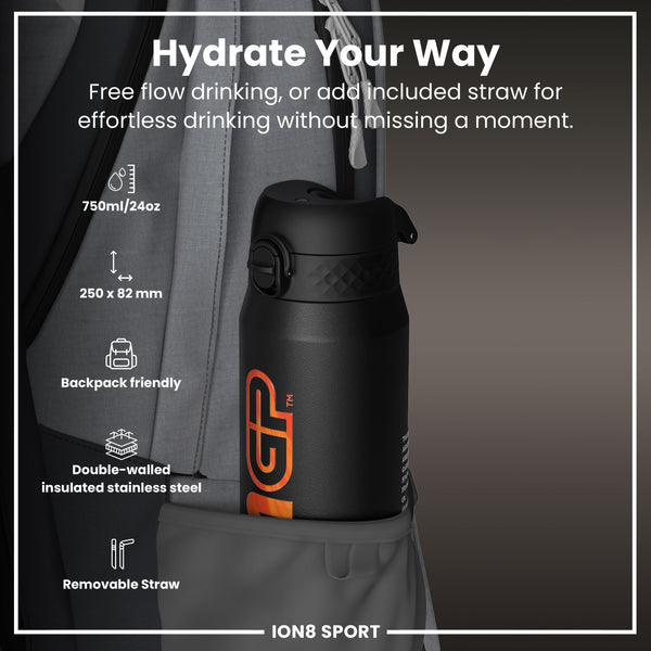MotoGP x ION8 Isolierte Edelstahlflasche – MotoGP Calendar, 750 ml
