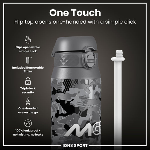 MotoGP x ION8 Isolierte Edelstahlflasche – MotoGP Camouflage, 750 ml