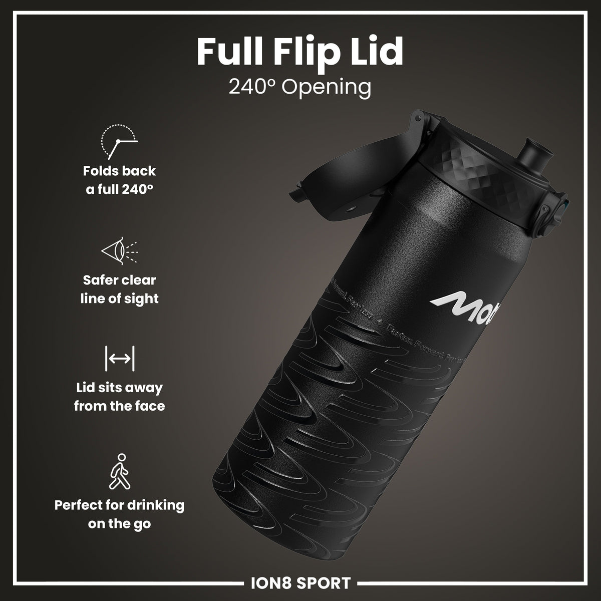 MotoGP x ION8 Isolierte Edelstahlflasche – MotoGP Lean, 750 ml