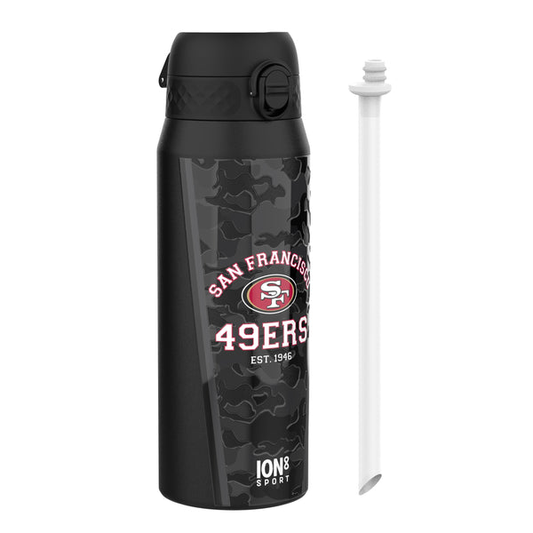 NFL x ION8, Isolierte Stahlflasche, 49ers, 750 ml