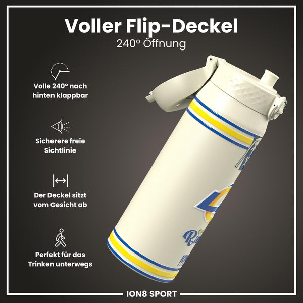 NFL x ION8, Isolierte Stahlflasche, Rams, 750 ml