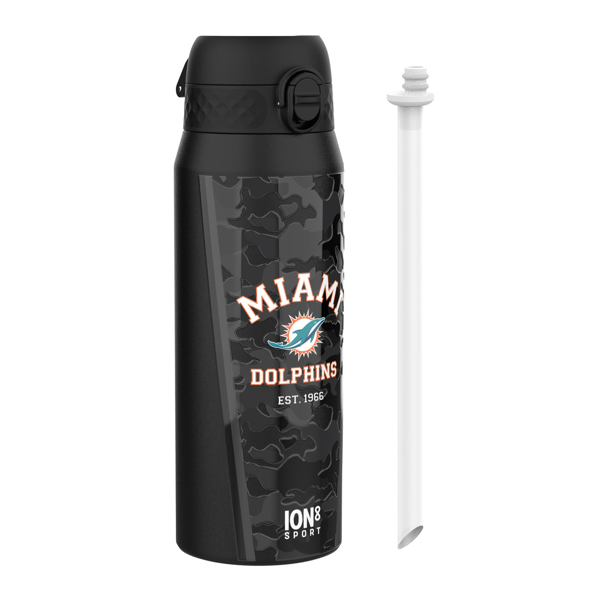 NFL x ION8, Isolierte Stahlflasche, Dolphins, 750 ml