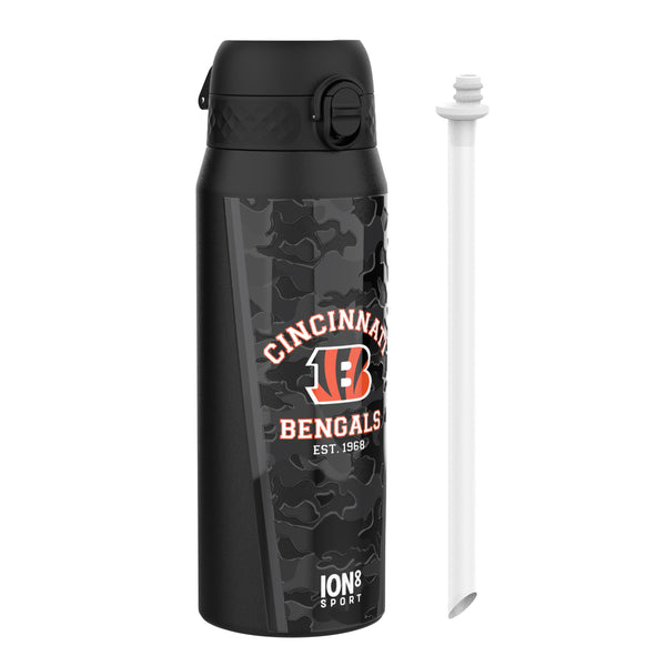 NFL x ION8, Isolierte Stahlflasche, Bengals, 750 ml