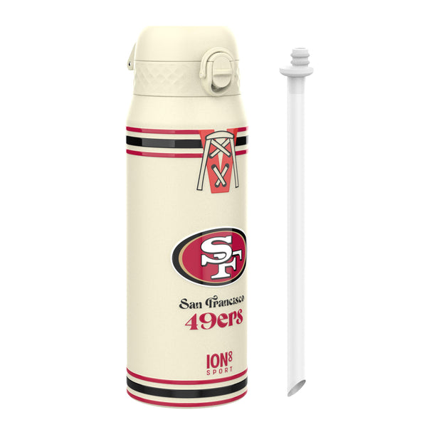 NFL x ION8, Isolierte Stahlflasche, 49ers, 750 ml