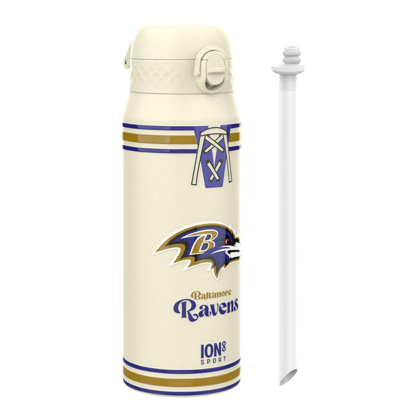 NFL x ION8, Isolierte Stahlflasche, Ravens, 750 ml