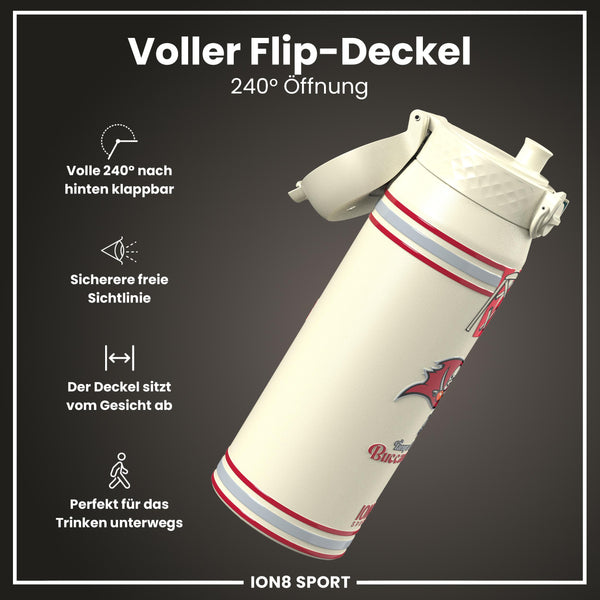 NFL x ION8, Isolierte Stahlflasche, Buccaneers, 750 ml