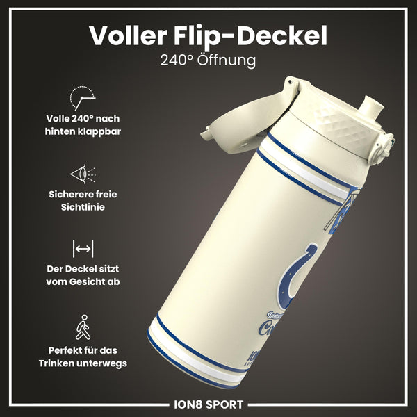 NFL x ION8, Isolierte Stahlflasche, Colts, 750 ml