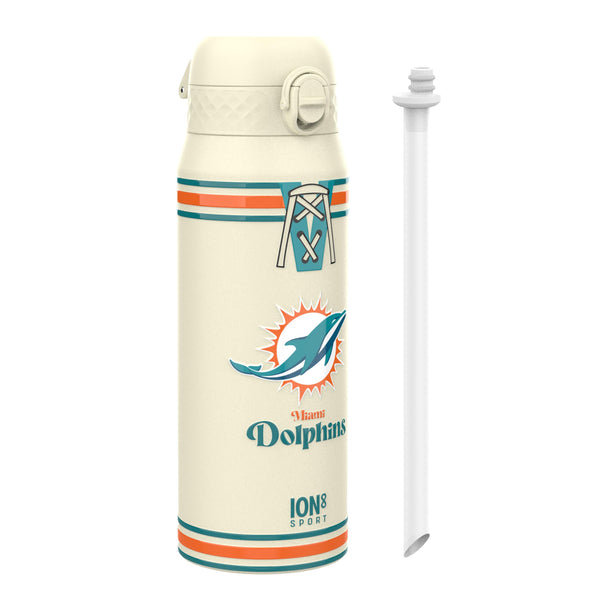 NFL x ION8, Isolierte Stahlflasche, Dolphins, 750 ml