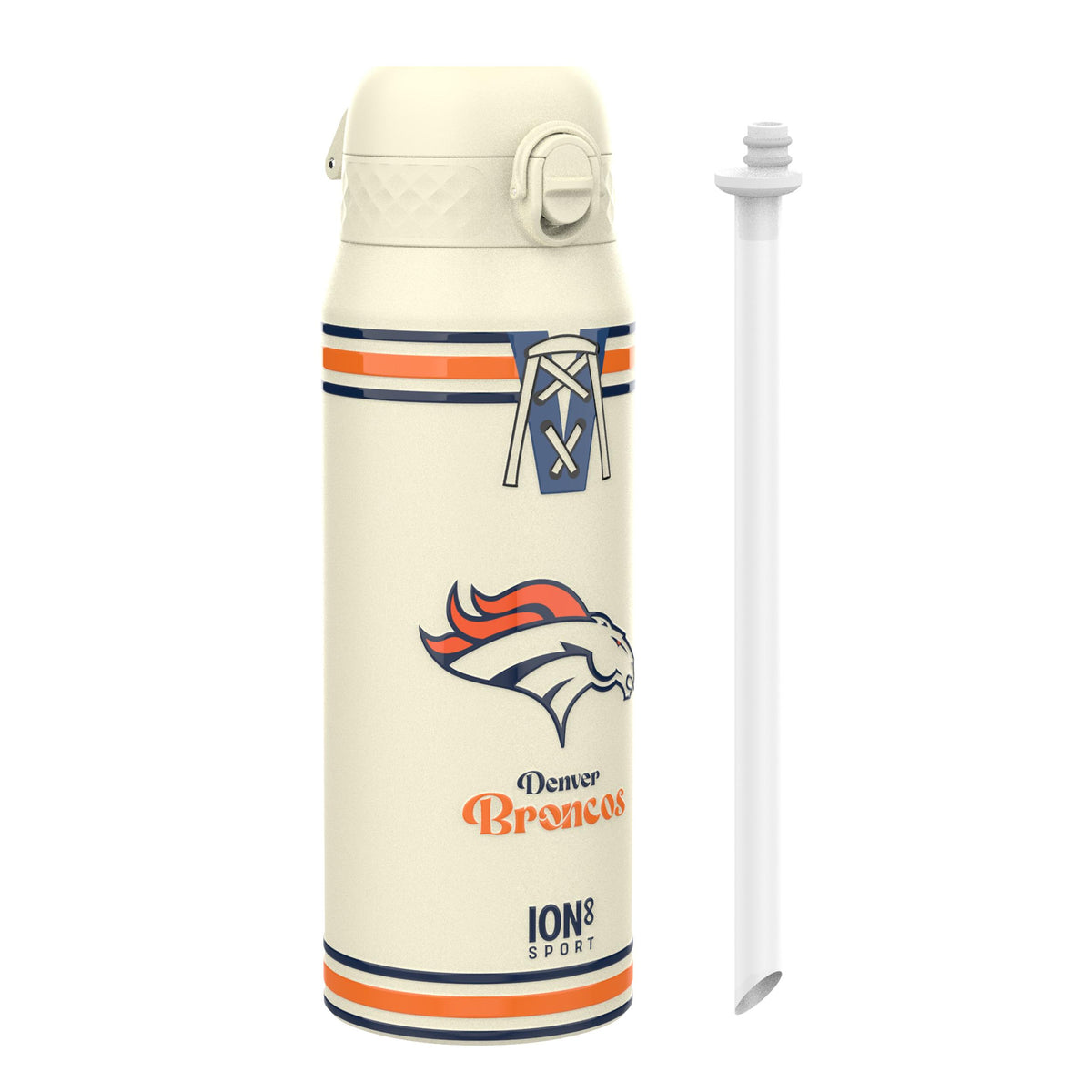 NFL x ION8, Isolierte Stahlflasche, Broncos, 750 ml