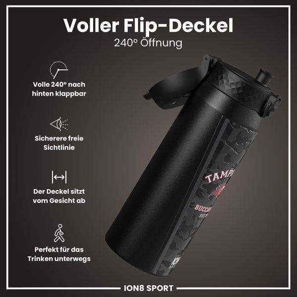 NFL x ION8, Isolierte Stahlflasche, Buccaneers, 750 ml