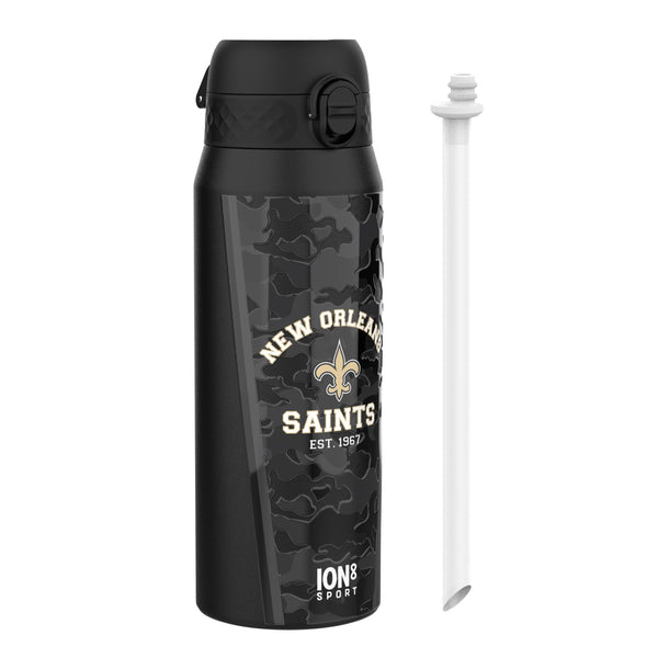 NFL x ION8, Isolierte Stahlflasche, Saints, 750 ml