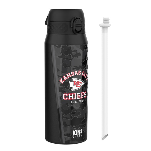 NFL x ION8, Isolierte Stahlflasche, Chiefs, 750 ml