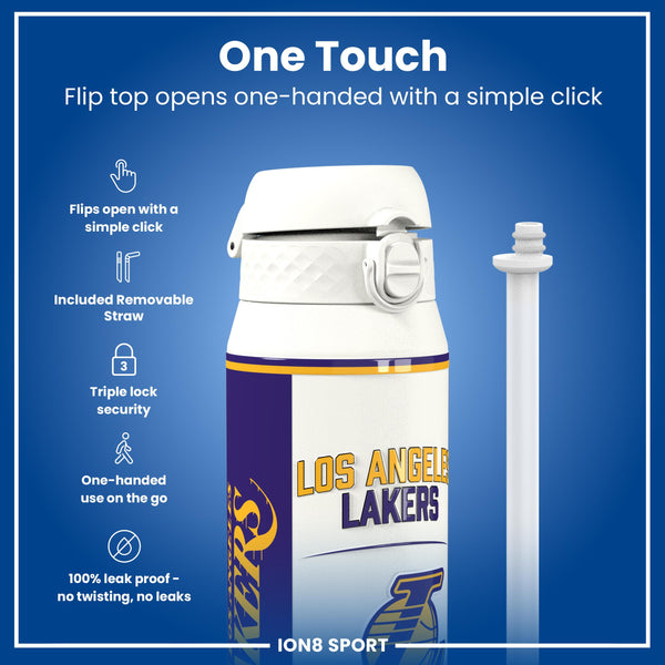 NBA x ION8, Isolierte Stahlflasche, LA Lakers, 750 ml