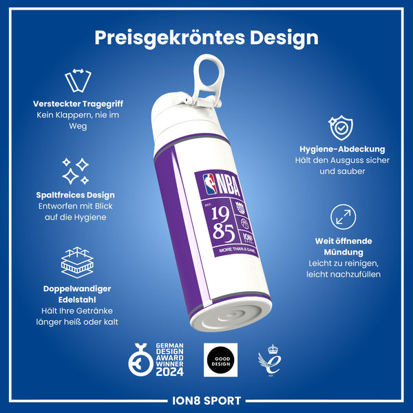 NBA x ION8, Isolierte Edelstahl, Sacramento Kings, 750 ml