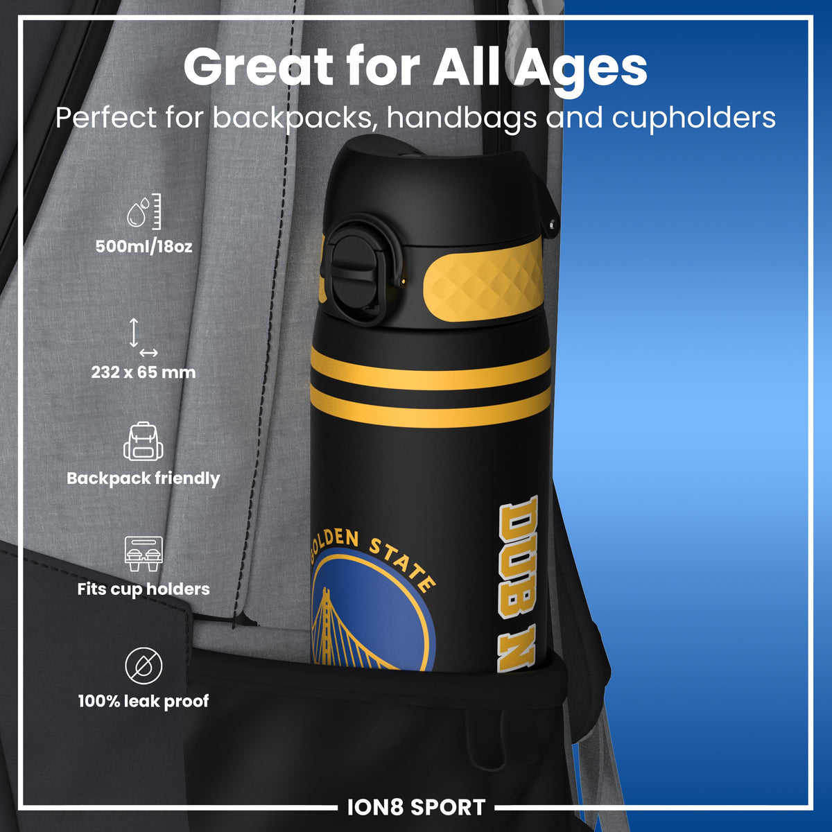 NBA x ION8, Recyclon, GS Warriors, 500 ml